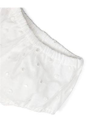 Embroidered ruffle-neck cotton dress LA STUPENDERIA KIDS | CCAB72X47S06.